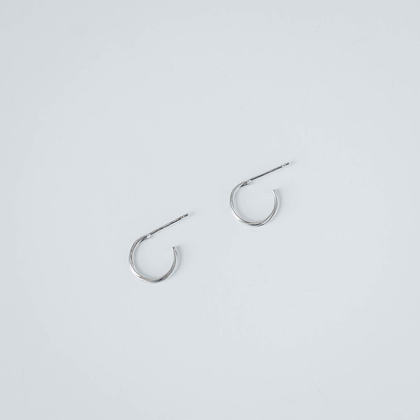 Silver Mini Hoops