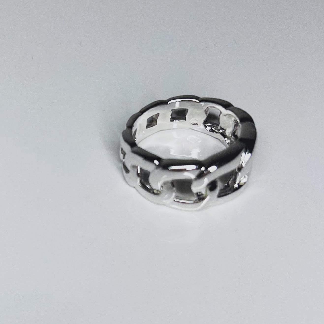 Sterling Silver Chain Ring