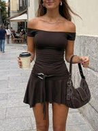 Off-Shoulder Mini Dress