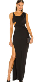 Black cut out dress