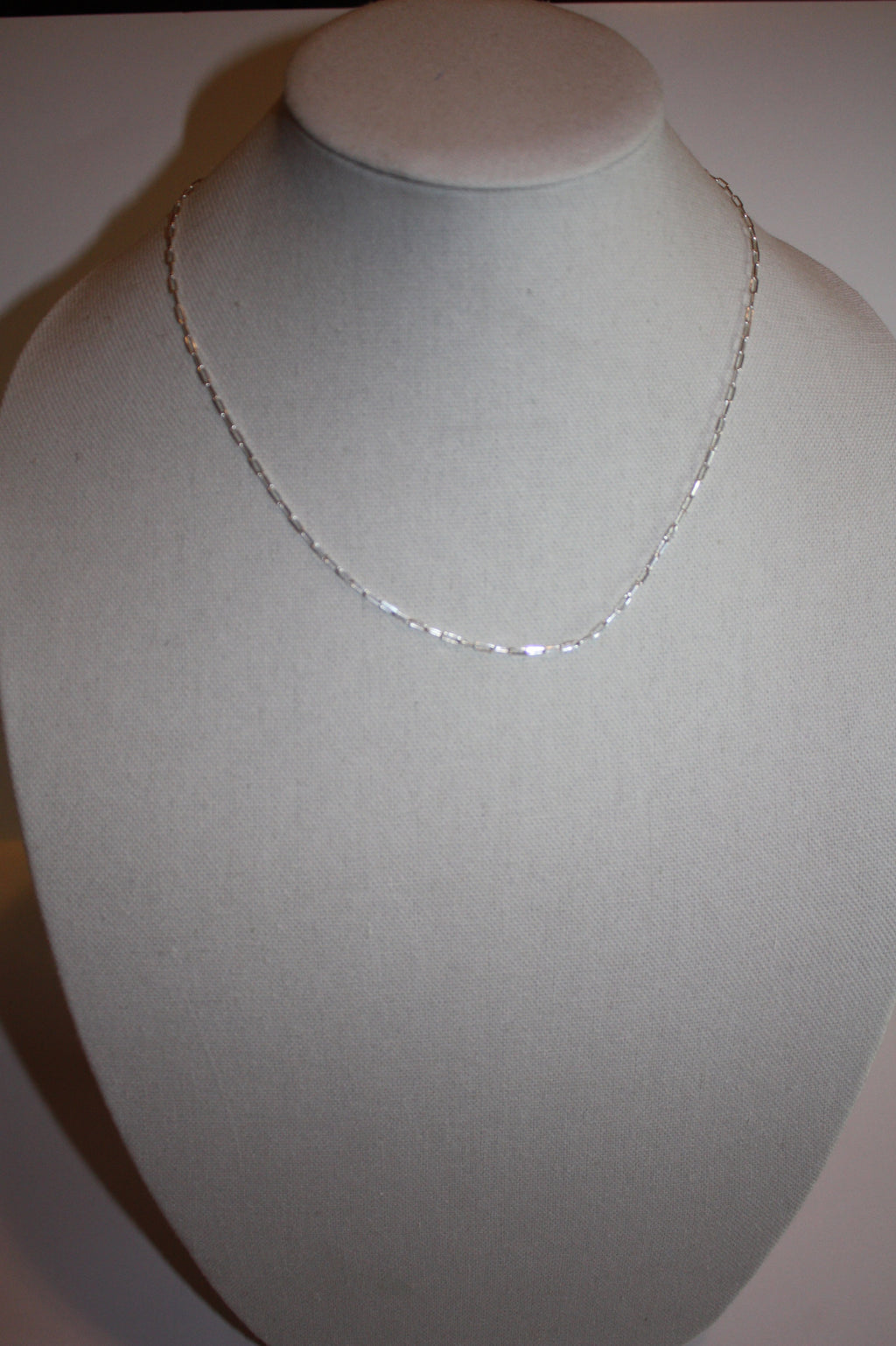 Silver Paperclip Chain Necklace