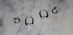Sterling Silver Square Hoops