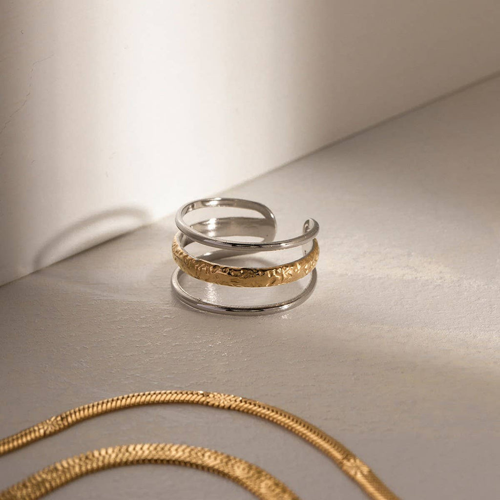 Mixed Feelings 3 Layered Ring