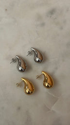 Silver Drop Studs