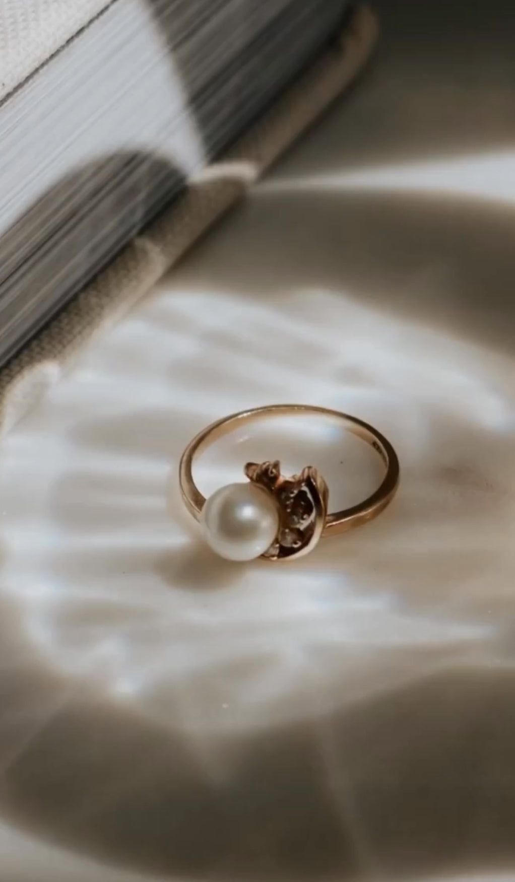 Champagne Pearl Ring