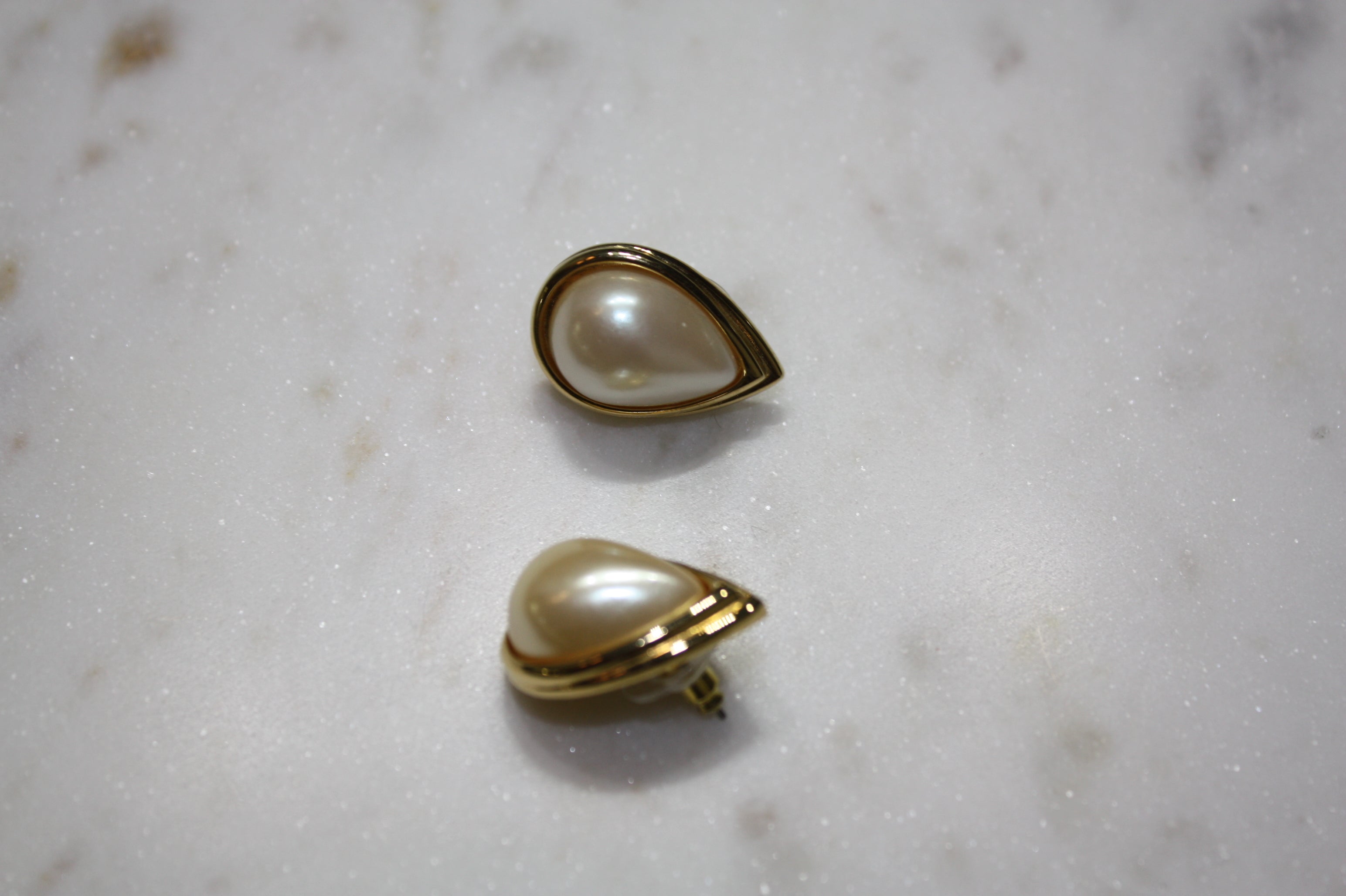 Champagne Pearl Earrings