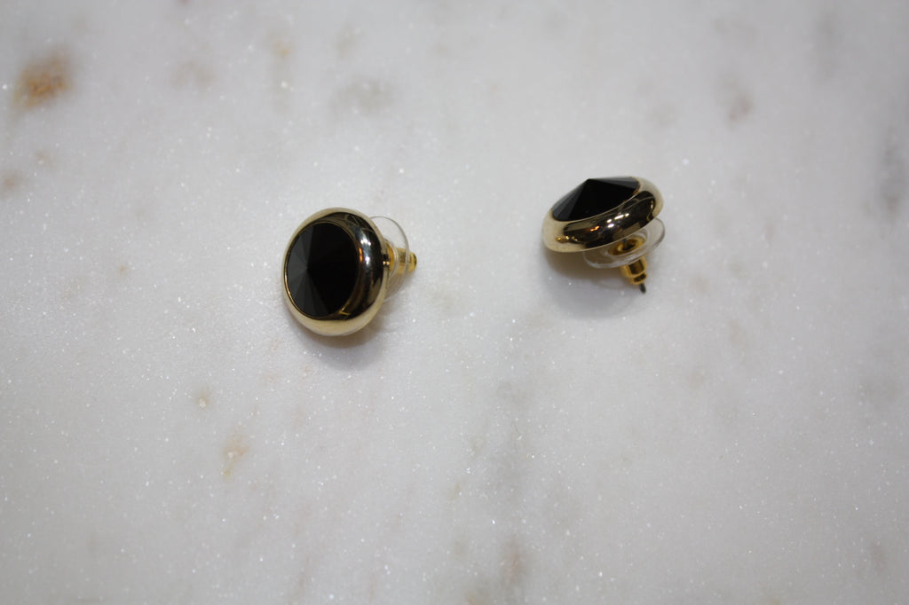 Small Black Onyx Earrings