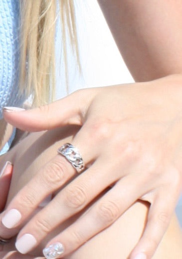 Sterling Silver Chain Ring