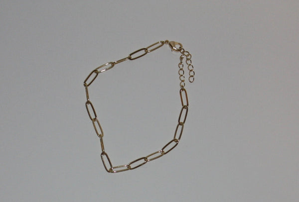 Paperclip chain anklet