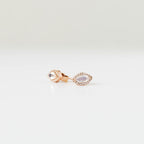 Rose Gold Moonstone Earrings