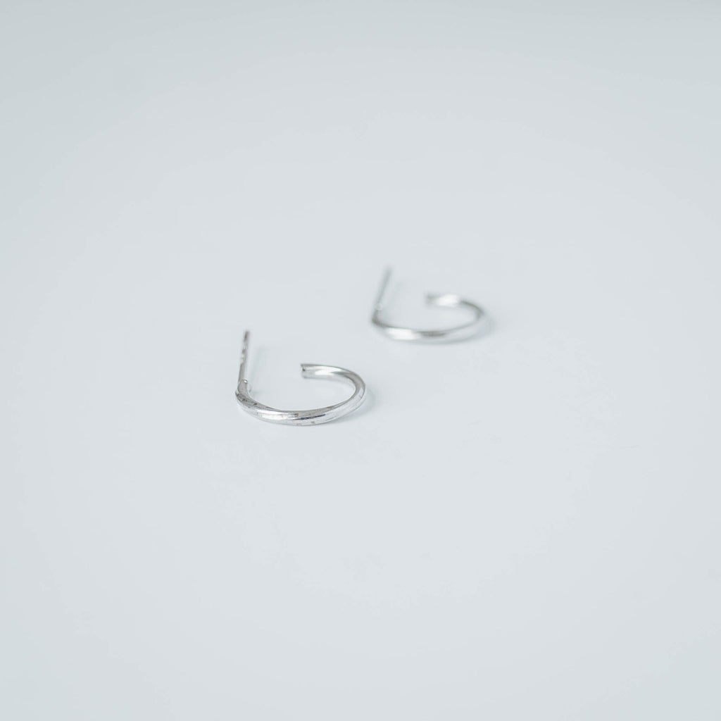 Silver Mini Hoops