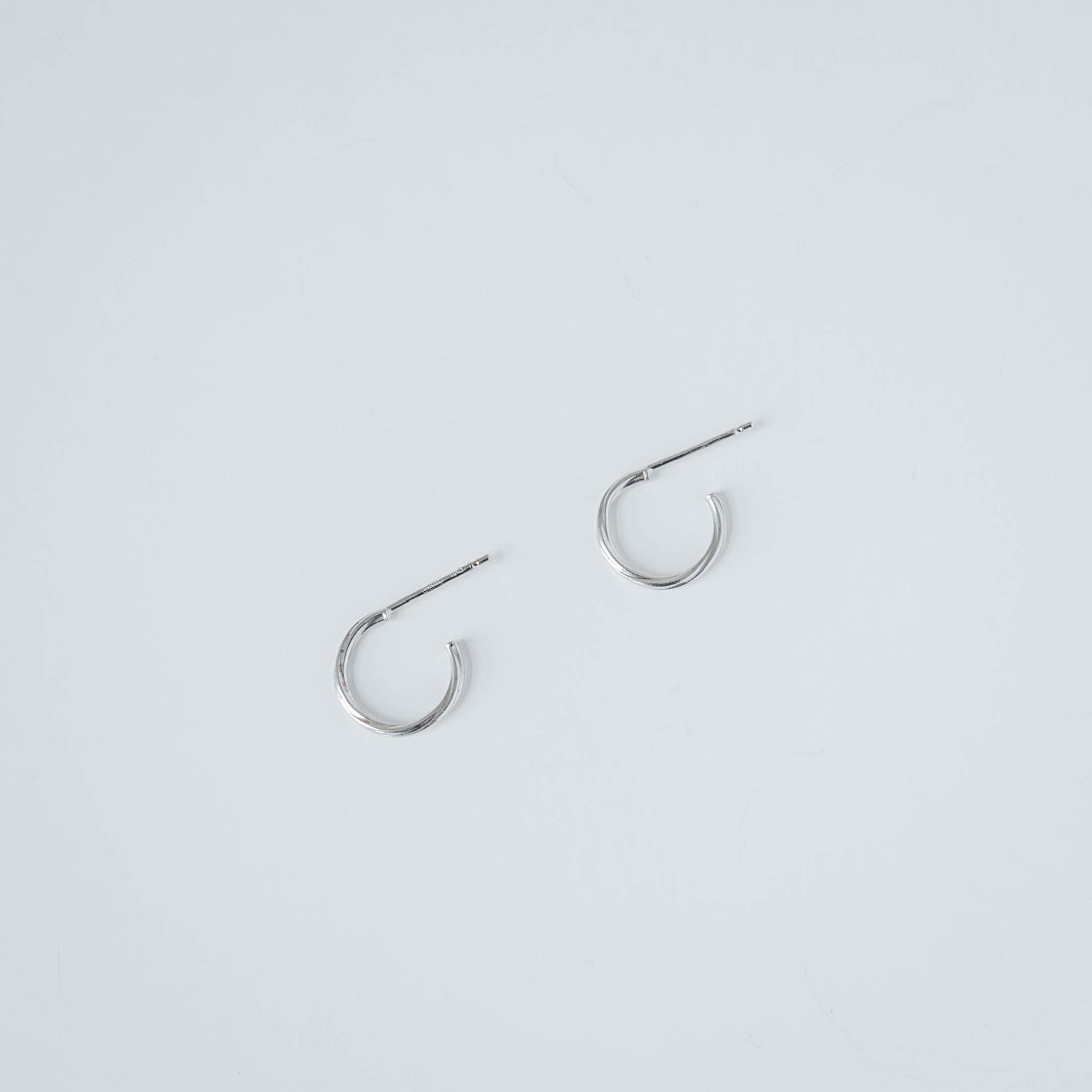Silver Mini Hoops