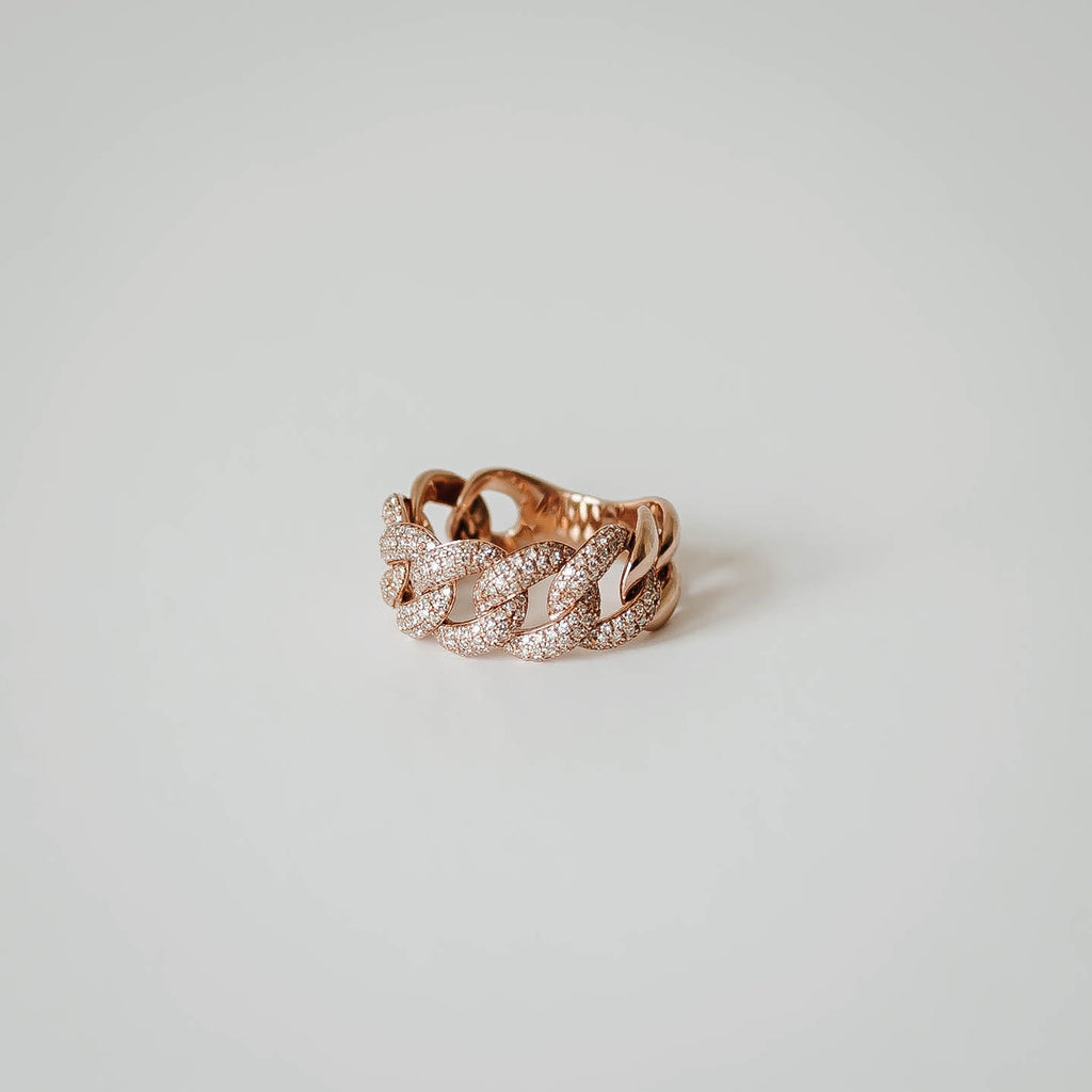 Rose Gold Chain Ring
