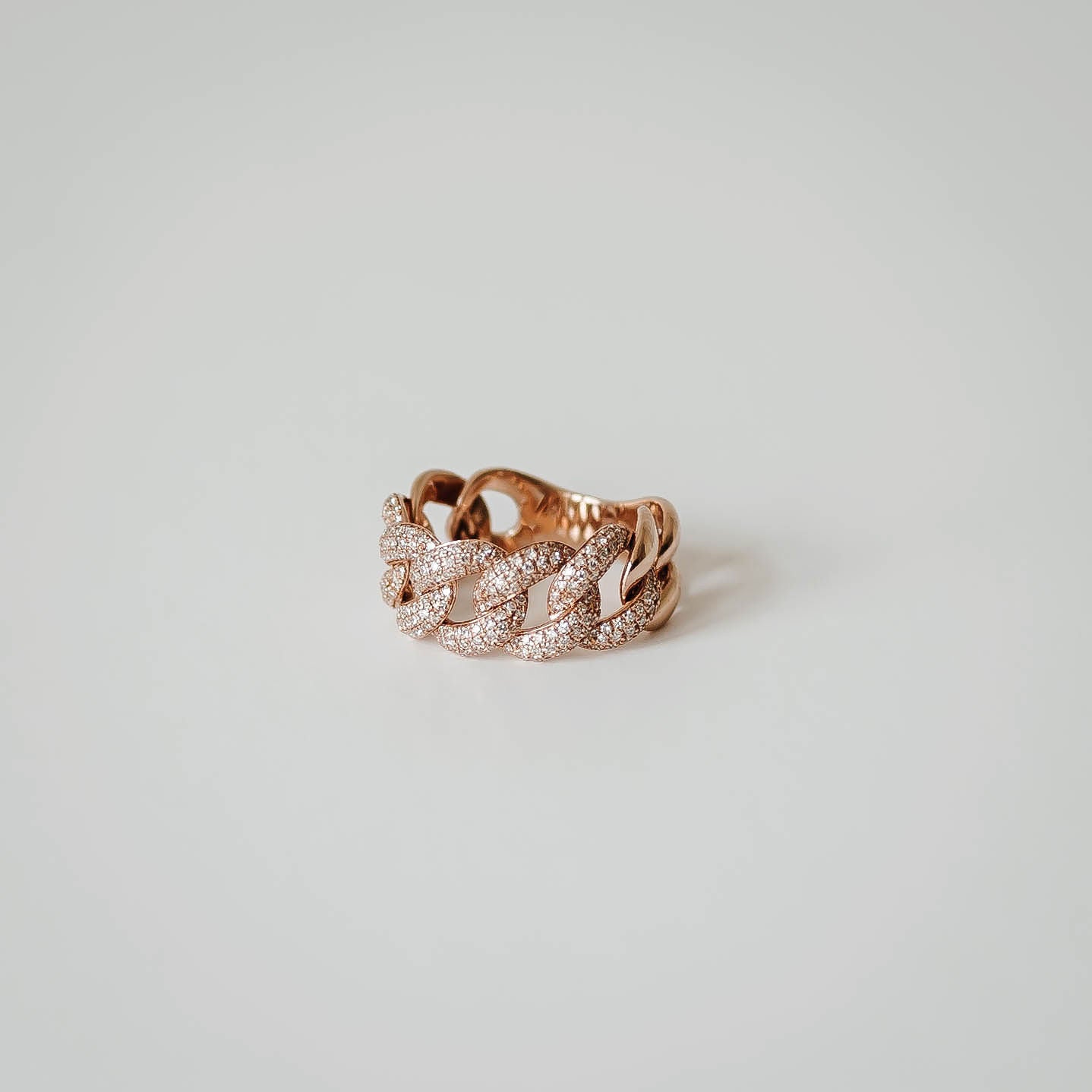 Rose Gold Chain Ring