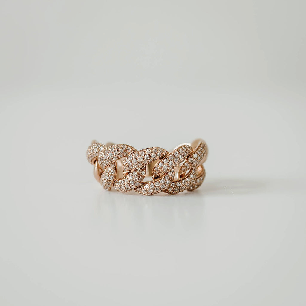 Rose Gold Chain Ring