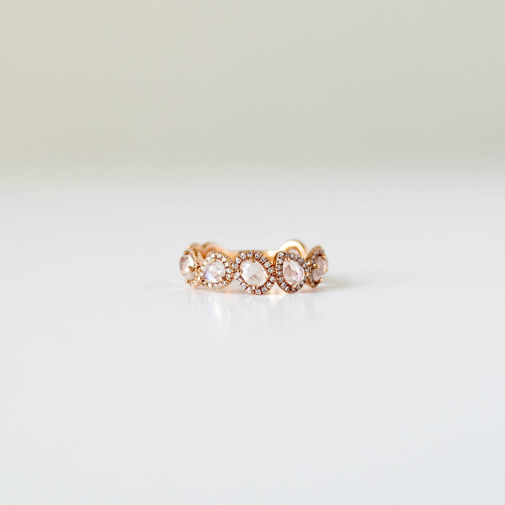 Rose Gold Moonstone Ring