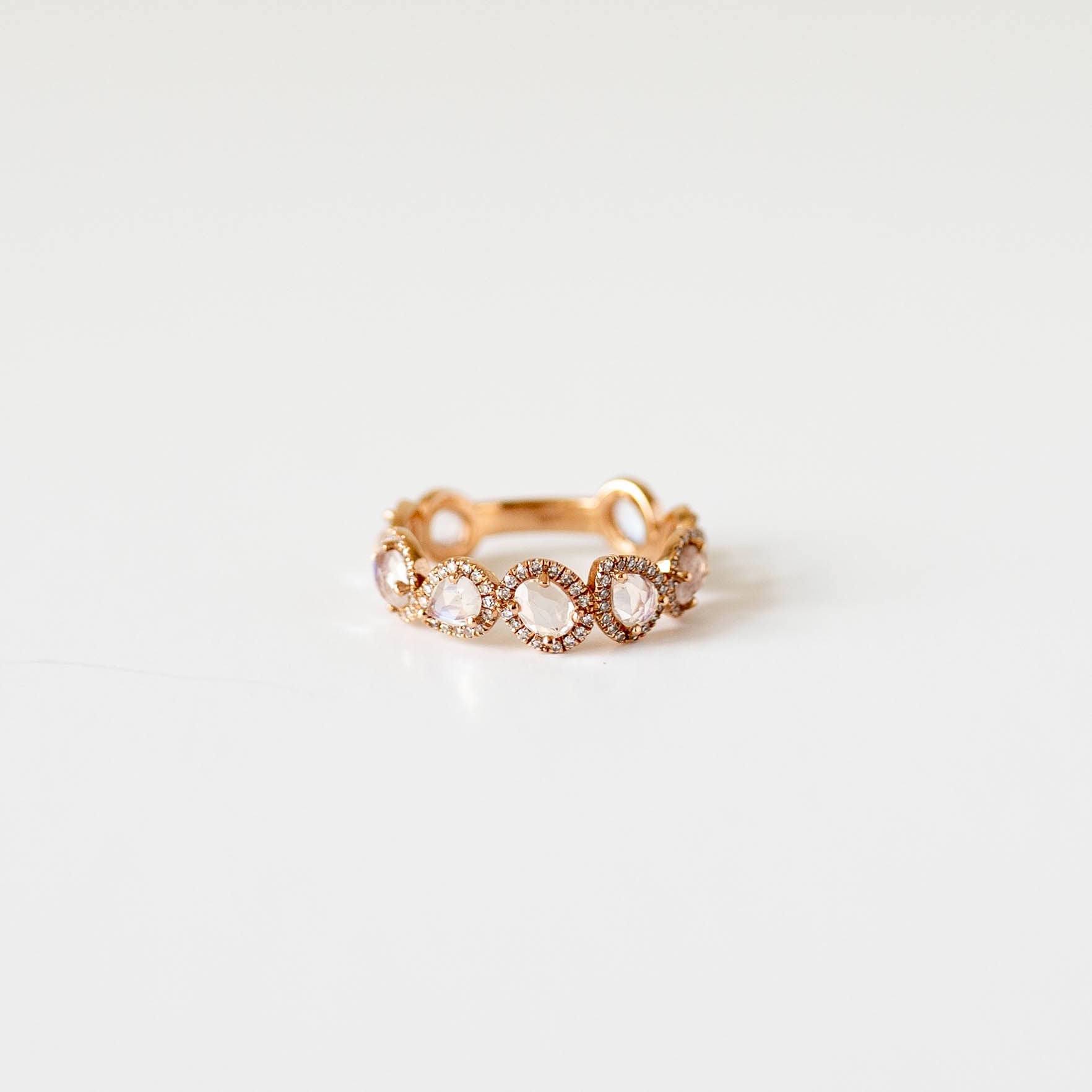 Rose Gold Moonstone Ring